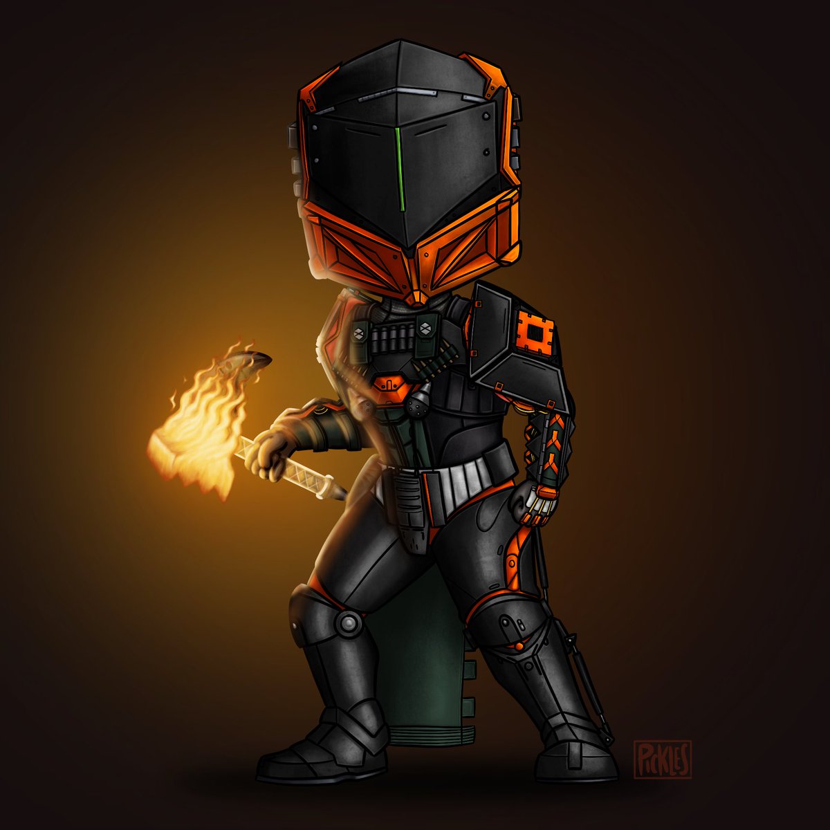 xPickles77x's tweet image. Finished this commission for @Kirby_Y today! I had a great time drawing this! 😊

A shoutout to @BrandonMcCamey for his awesome YouTube tutorials on drawing fire! They helped a lot, will definitely use more of them! 🫶

#Destiny2Art #Destiny2AOTW #Destiny2 #DigitalArtist