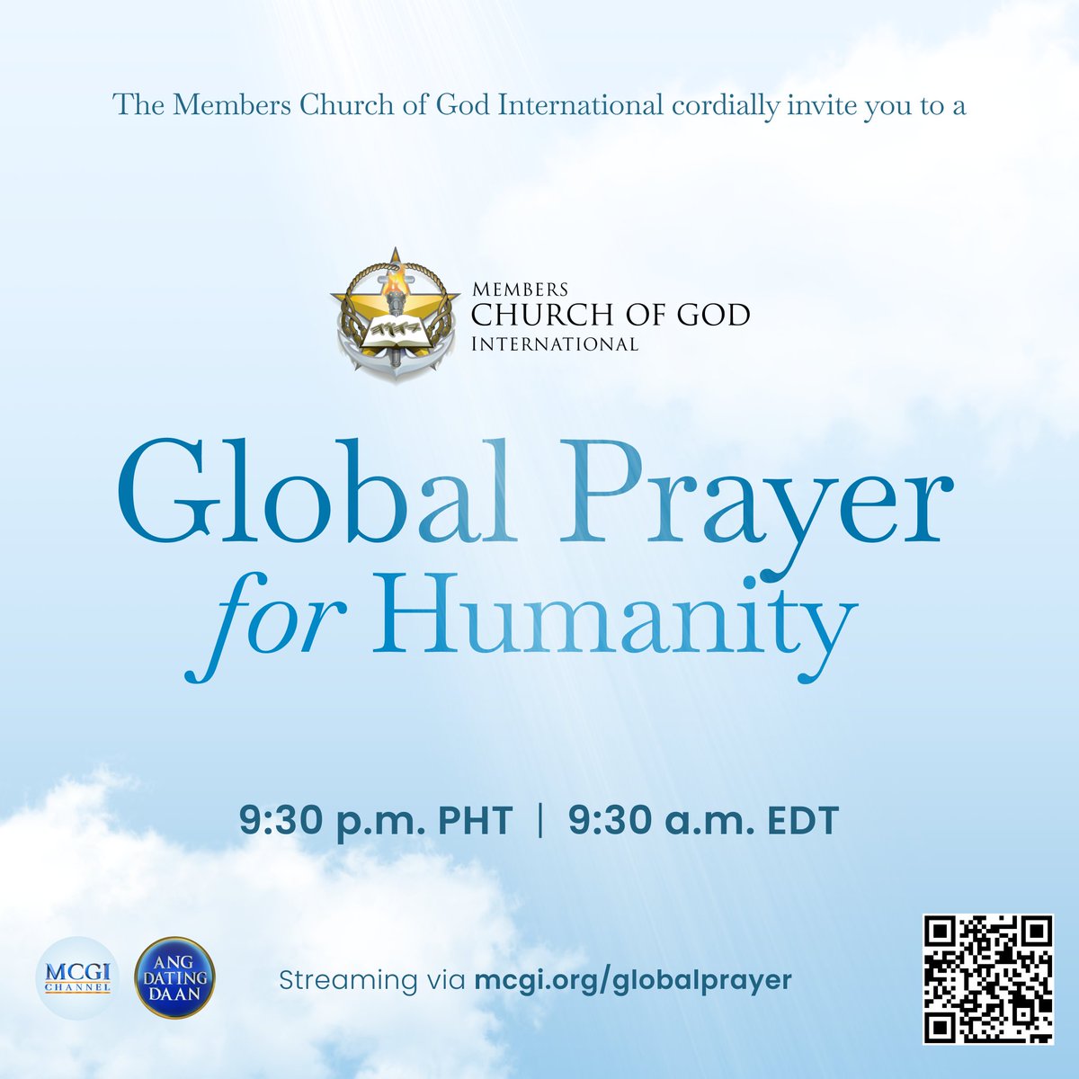 Let’s pray and ask the help of God Almighty for all humanity. Join us every night at 9:30 p.m. Philippine Time.

mcgi.org/globalprayer  

#GlobalPrayerForHumanity
Sins Against the Holy Spirit
#PureDoctrinesOfChrist