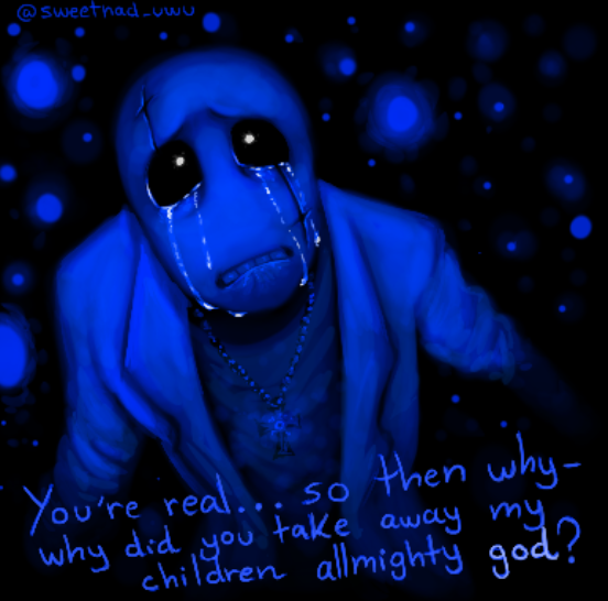 sweetnad_uwu's tweet photo. So, imagine that instead of being Nazar the one who bears the "Evil Eye" amulet, Gaster gets this gift after both his children died, him being the new "Nazar".
#Gaster #Nazar #Papyrus #undertalefc #undertaleAU https://t.co/hDeKz88ZQL