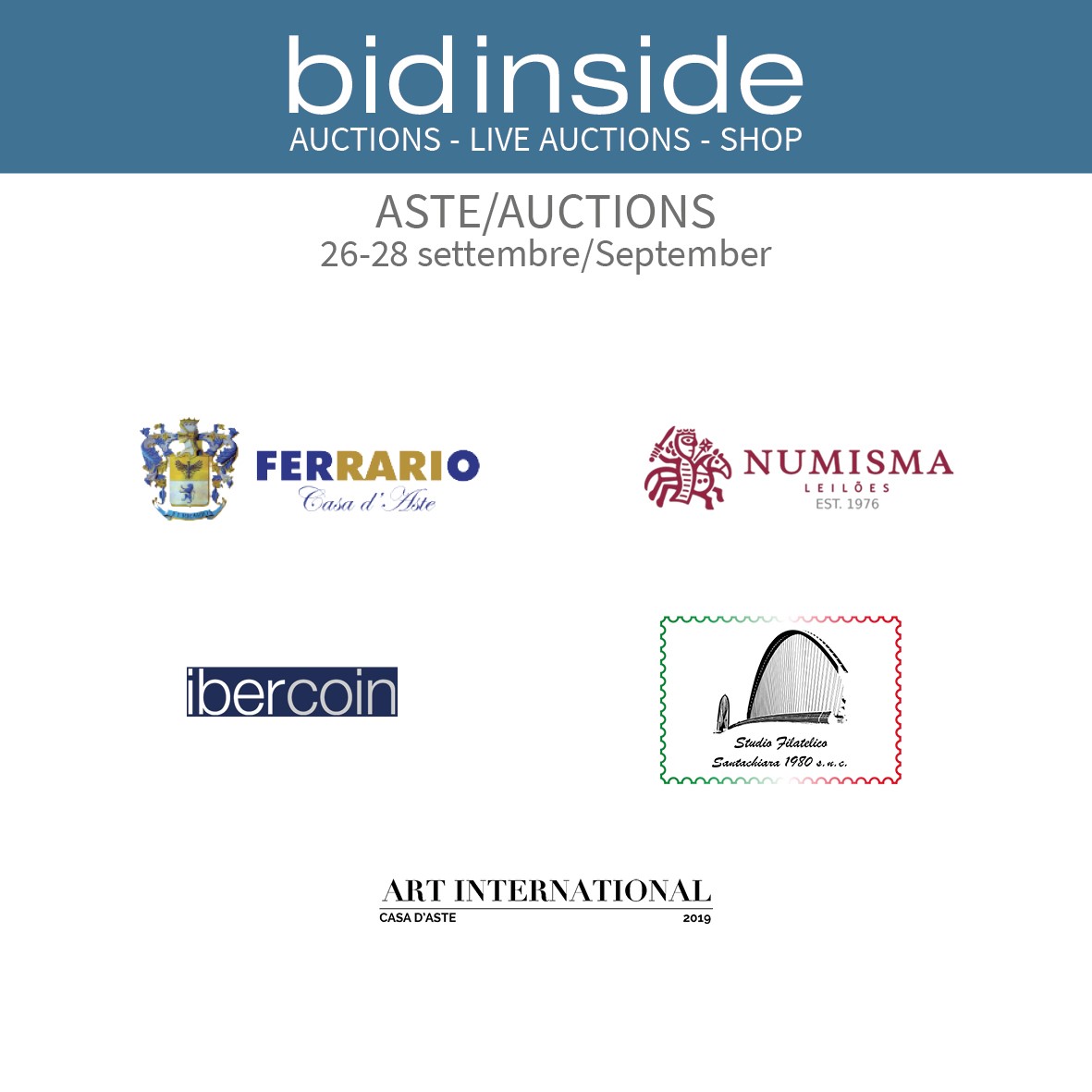 BidInside's tweet photo. #BIDINSIDE ASTE
https://t.co/KyNCwc6Xdb
Aste in chiusura
Ferrario Casa Aste *LIVE*
https://t.co/raIRQ3mjHW
Numisma Leilões *LIVE*
https://t.co/HBVrD4I2Nz
Ibercoin
https://t.co/T1ncDRAUgl
#philately #filatelia #stamp #sello #numismatic #auction #Ferrario #Numisma #Ibercoin https://t.co/K4uO7mZ4Cj