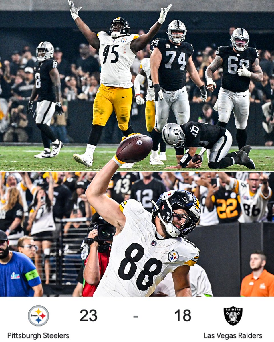 The Steelers hang on to beat the Raiders on SNF 😤