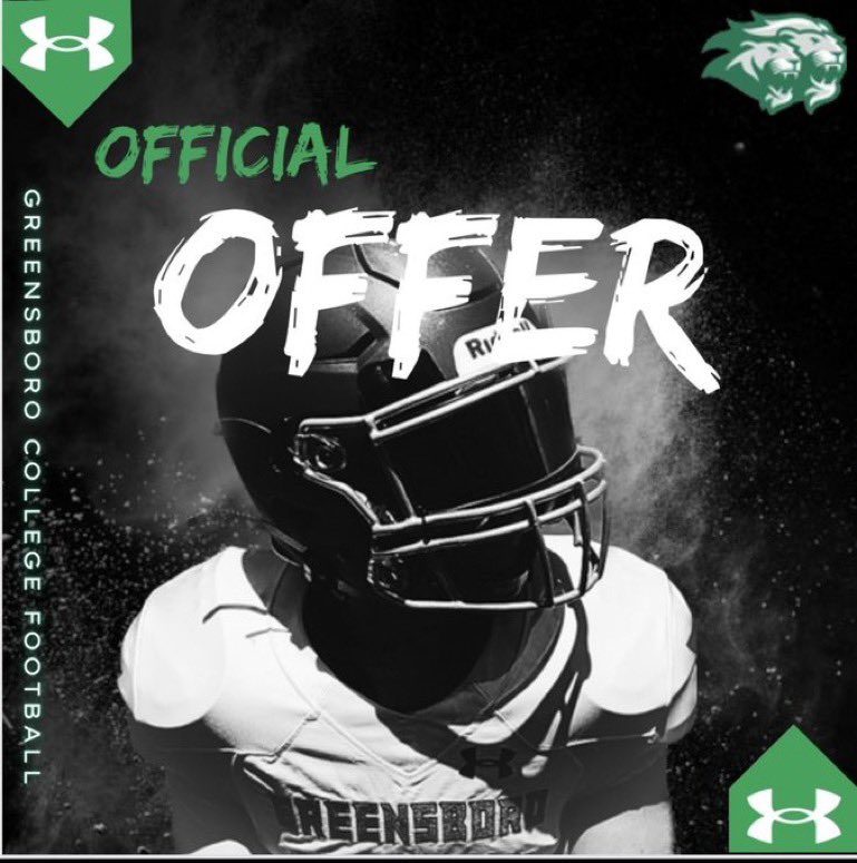Jacobdelli22's tweet photo. I am extremely blessed to have received my first offer from Greensboro College! Huge thanks to @CoachHartman_GC for believing in me!! @PrepRedzoneNC @Rivals @NCPreps https://t.co/NFtlJaptED