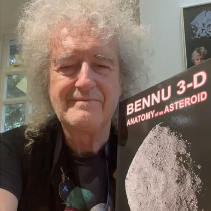 brianmaycom's tweet photo. FIRST SAMPLE of BENNU, touchdown ! – exclusive STATEMENT from @DrBrianMay part of the OSIRIS-REx mission + leader Professor #DanteLauretta. 
 MORE AND VIDEO:  
 https://t.co/fOjTKPW7Nw
@NASA
#Bennu
https://t.co/nwyMQ3eZ9Z https://t.co/AaGBtAhSp1