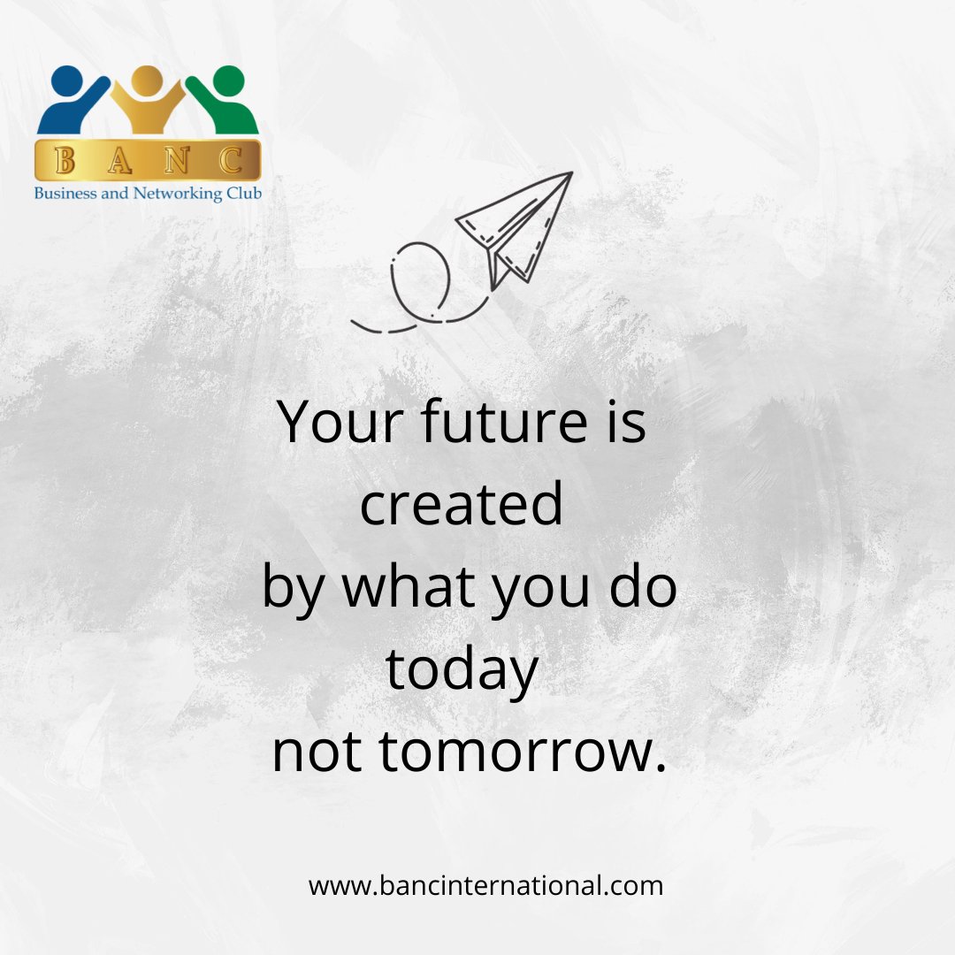 BancNetworking's tweet photo. Seize the day and shape your destiny! ✌️
#TodayMatters #CreateYourFuture #StartOfTheWeek https://t.co/Z0iloyFBCw