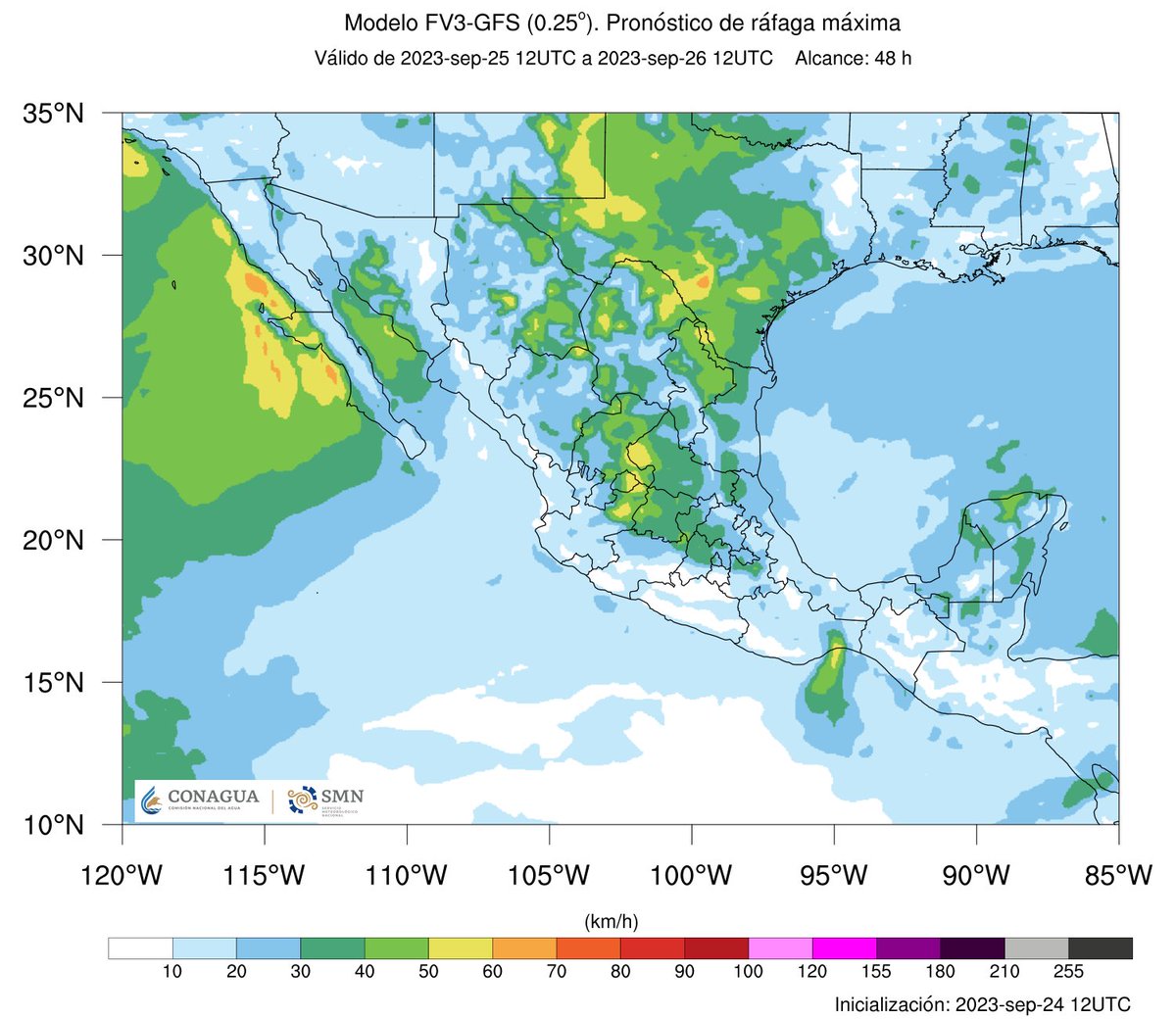 ⚠️🥶⛈️ Durante esta noche y madrugada del lunes, el #Frentefrío número 3 sobre el norte del país, ocasionará #Lluvias puntuales fuertes en zonas de #Coahuila y #Chubascos en #Chihuahua.

Todos los detalles ⬇️
smn.conagua.gob.mx/es/aviso-de-no…