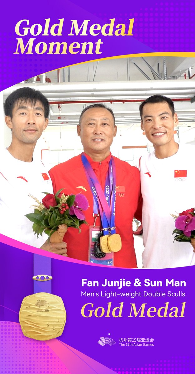 Tracy_Roadstar's tweet photo. Congratulations ！！
So proud of you all📷📷📷
*
*
*
*
*
*
#Hangzhou #AsianGames #Rowing #HangzhouAsianGames #GoldMeda https://t.co/bTJPuoDEwf
