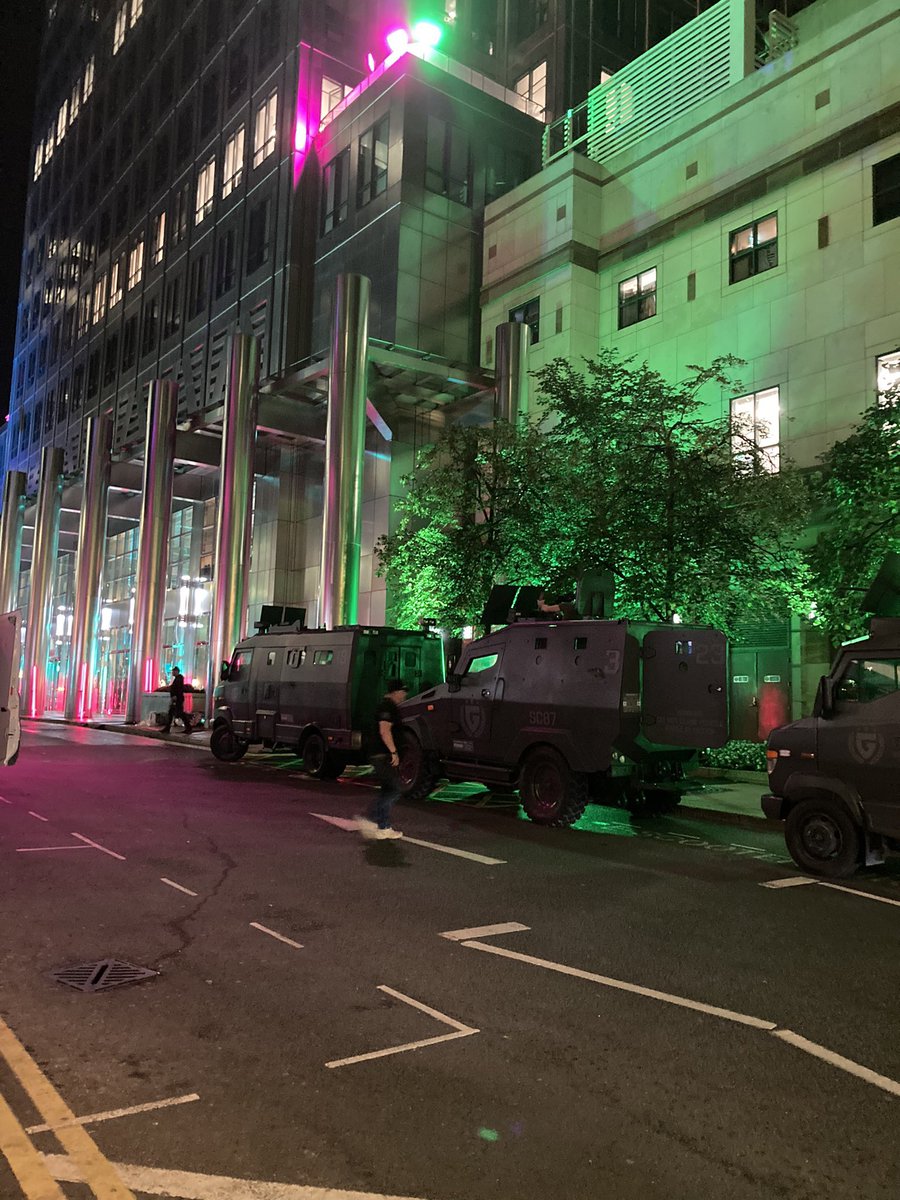 Sonic1News's tweet photo. Just found some G.U.N. Trucks and some Japanese police cars at the #SonicMovie3 filming set in Canary Wharf.

Credits goes to @sgtbilkotim for the photos. https://t.co/iRUUuvErRw