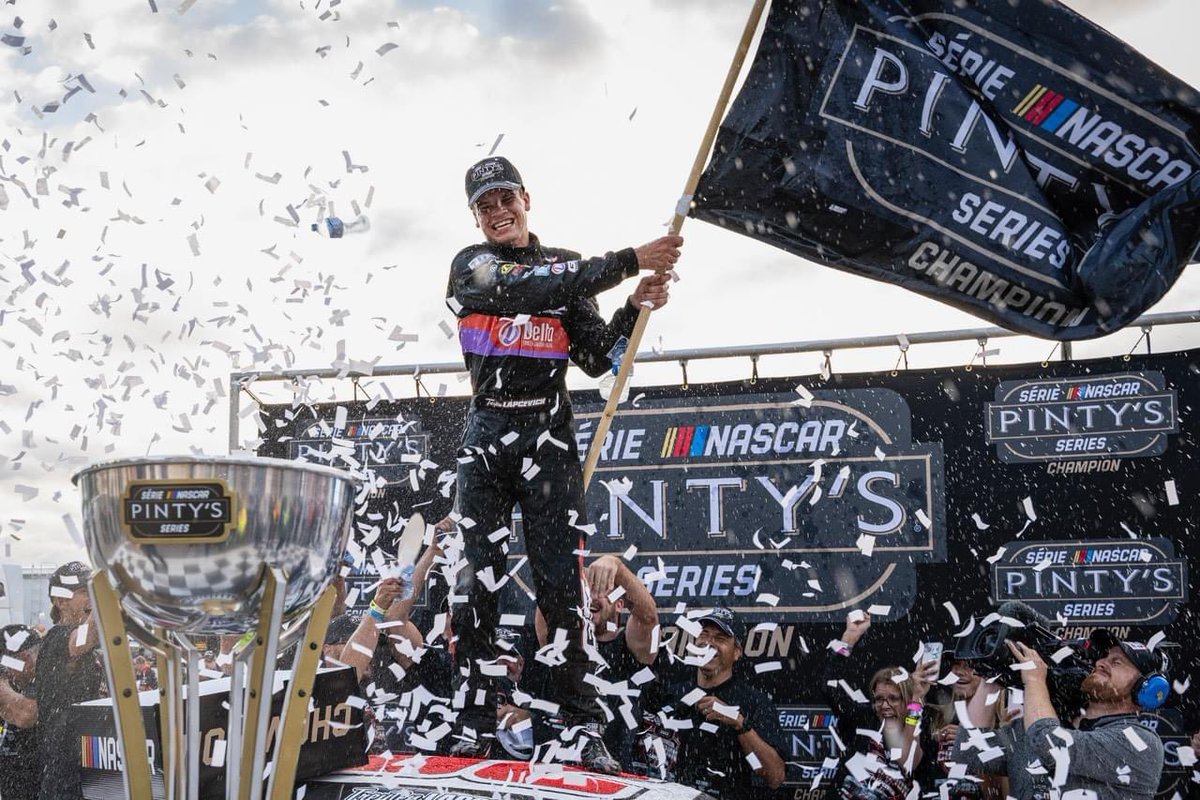 Treyten Lapcevich is your 2023 NASCAR Pinty’s Series Champion! 🏆