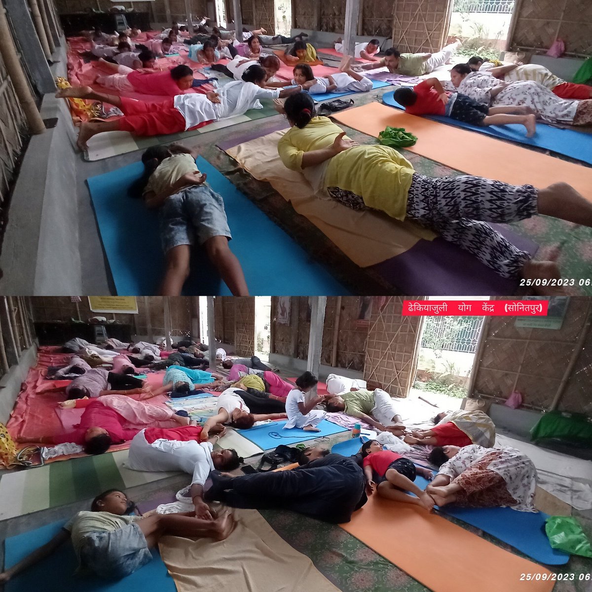 yoga_land's tweet photo. 💐----------------------🧘‍♀️🧘‍♂️--------------------💐

Assam #Sonitpur yog Shivir/centre
#ढेकियाजुली_योग_केंद्र (सोनितपुर )
Yog Mitra... #Ripon Manju #Pallabi and  #Dulumoni  ji
Date...25.09.2023--------------------🧘‍♀️🧘‍♂️

@yogrishiramdev https://t.co/ZIrYheh3b4