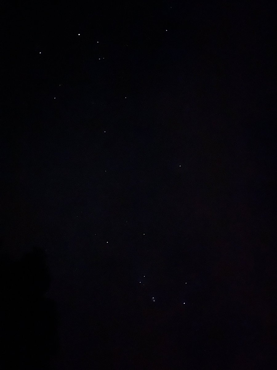 skies so bright/light pollution so low in Cornwall that the stars appear in an iPhone photo. Good morning !