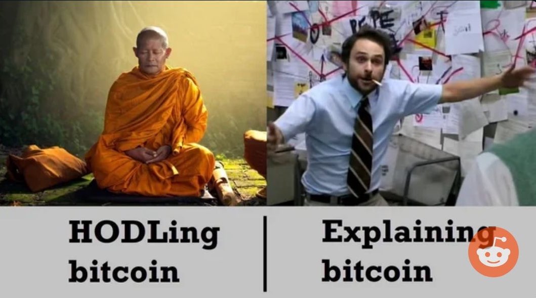 HODLing vs Explaining #Bitcoin