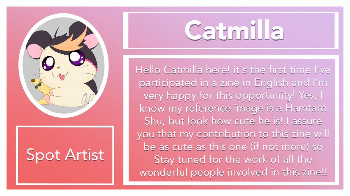 psyborgzine's tweet photo. 💜❤️CONTRIBUTOR SHOWCASE❤️💜

We would like to introduce one of our talented Spot Artists, @CatmillaArt. Please look forward to seeing their final work for this zine! https://t.co/E1PyvLtyji