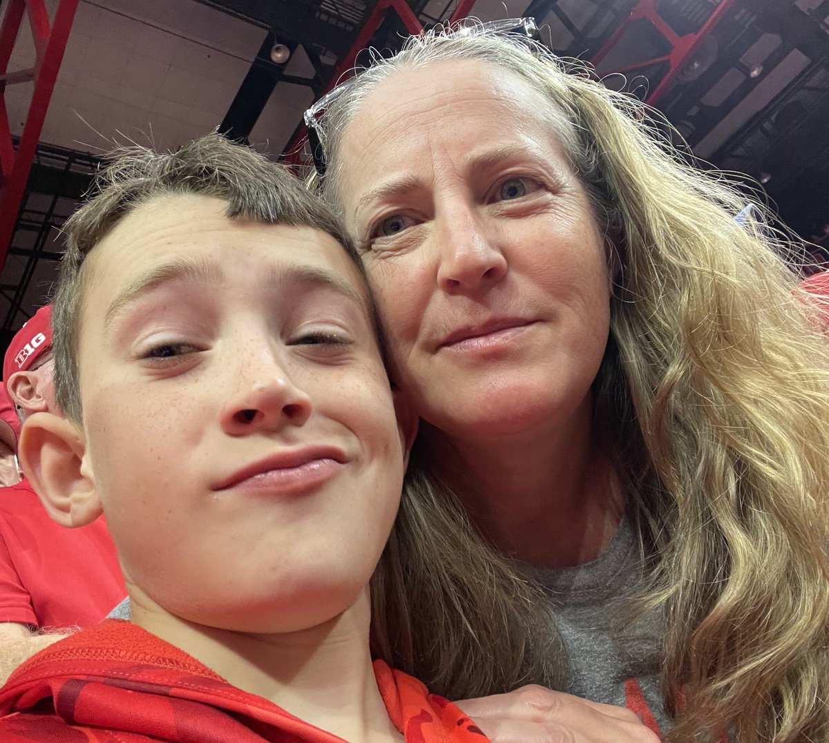 Taking the birthday boy to volleyball today #huskers