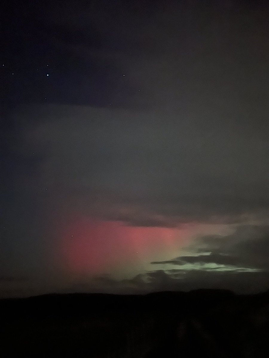 Aurora visible by camera in West Cumbria tonight