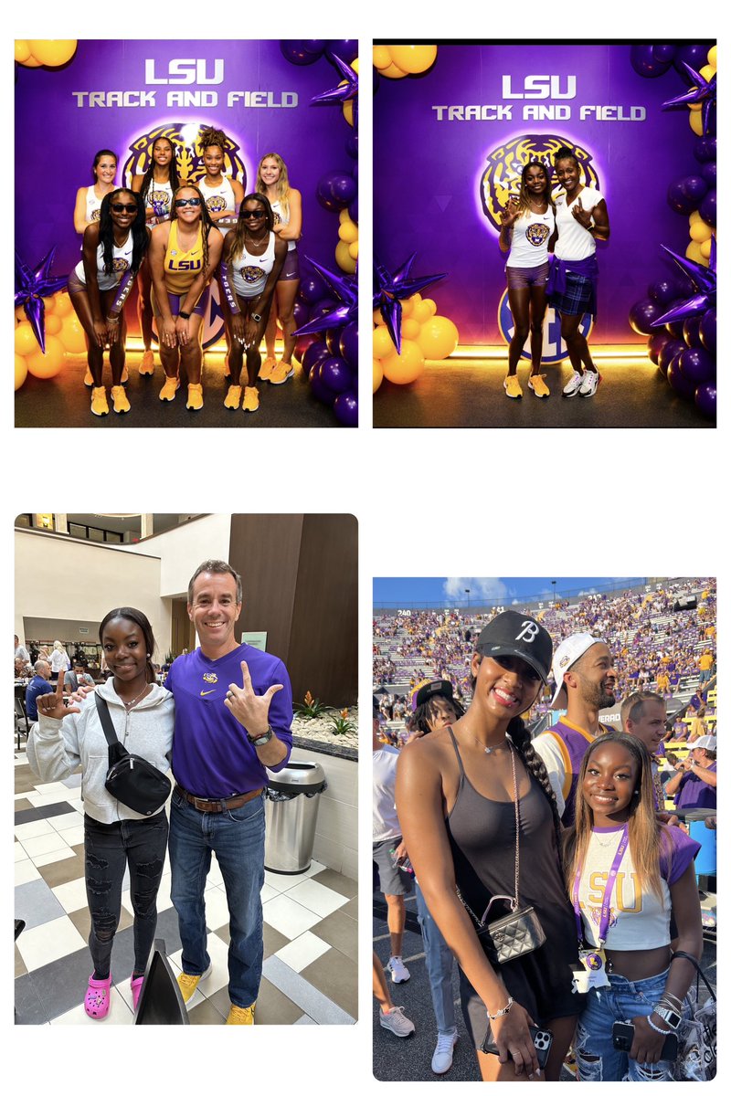 jbray2024's tweet photo. Thank you @HoustonFranks1 and the @LSUTrackField family for a great official visit🐯💜
@CaleraRecruit
#zoobray #GeauxTigers #thaboot #SEC #notcommitted https://t.co/fbUKxANPB8