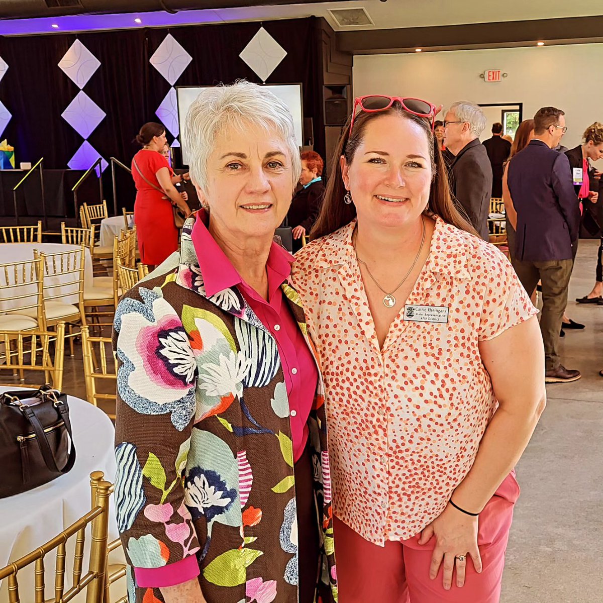 RepRheingans's tweet photo. It was a lovely afternoon celebrating 20 years of #MiList and the 10th Great Women of the Great Lakes! We also celebrated my constituent and a political mentor, Barb Fuller, head of MiList, who has impacted so many elected Michiganders. #GWGLX https://t.co/1VHaBGCfun