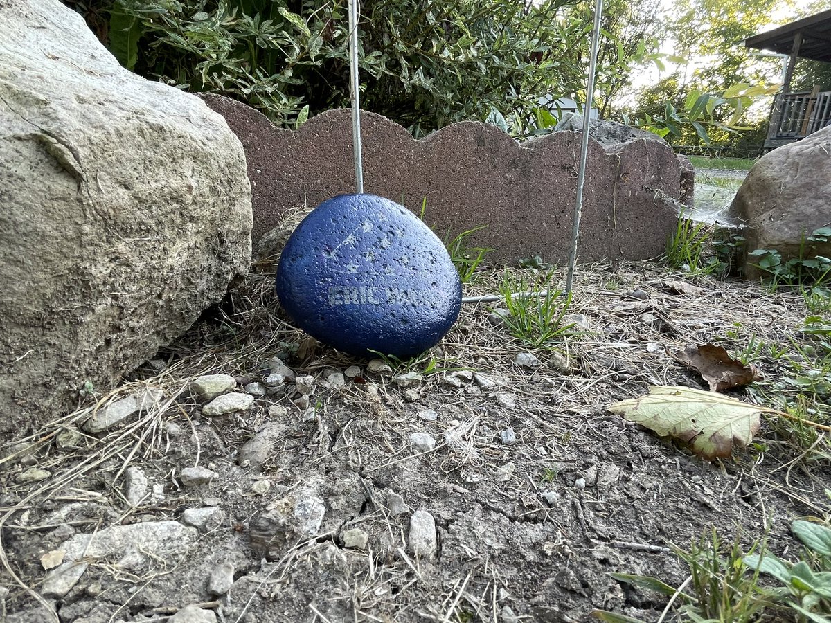 4WARDproject's tweet image. We left rock # 23-270 for Eric during our camping weekend at Leafy Oaks Campground near Clyde, Ohio.💚➡️ If you'd like to place a rock somewhere in the world to help our efforts to stop military/veteran suicide, go to 4wardproject.com/store.html 🇺🇸 #end22aday #4EricWard #4WARDproject