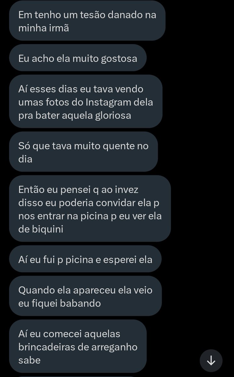 kapeije's tweet photo. KKKKKK conversei com esse mano, gente boa d+ (foto da irmã dele nos comentários)
#incesto #relatos https://t.co/Zqu9BscbvL