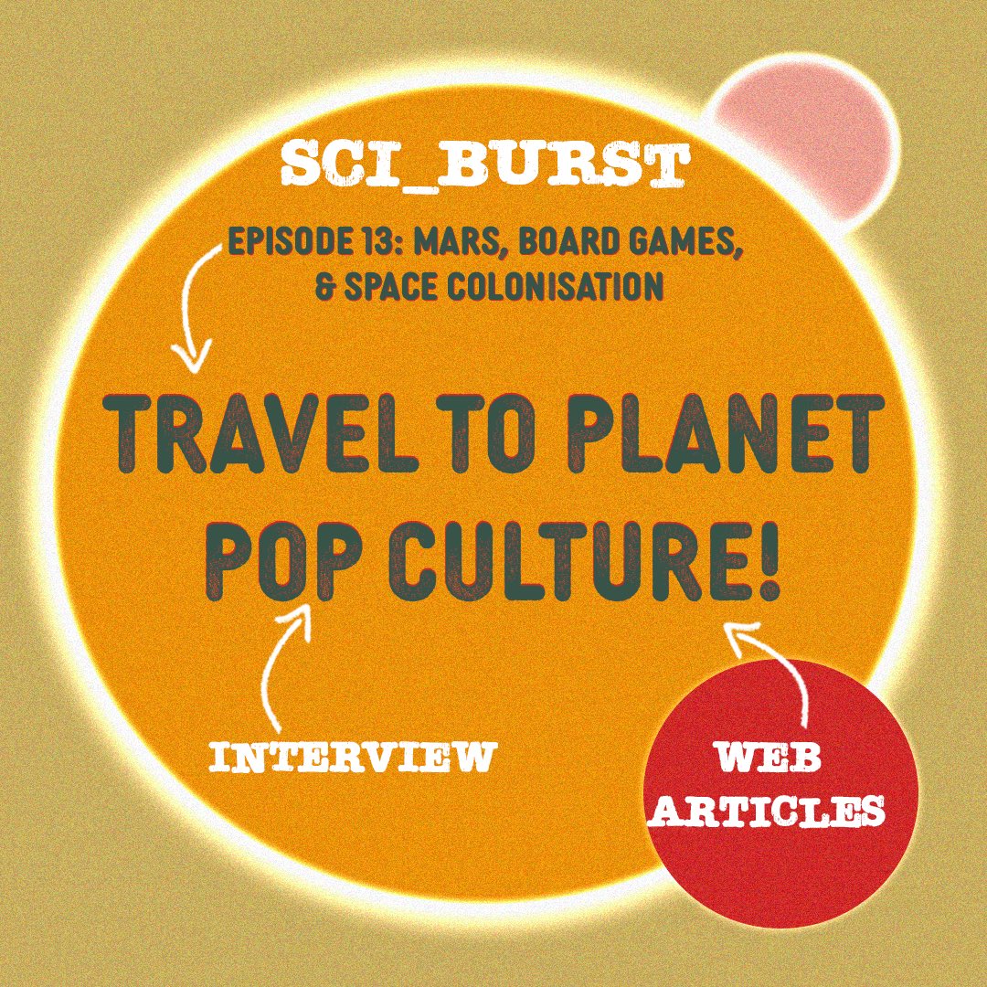 Sci_Burst's tweet photo. Travel to planet #popculture and enhance your knowledge of space-themed #boardgames with these spectacular generalist sources 🚀🪐

Have you played any #spacecolonisation or #galacticsurvival board games? Let us know below! 🤩🎲

#scicomm #mars #sciencepodcast https://t.co/3d4gglAGEX