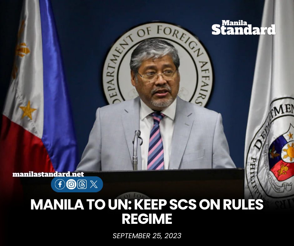 mnlstandardph's tweet image. #MSFrontPage | ”Its present and future rest on the predictability and stability of international law, which safeguards the rights of all states. If multilateralism must endure, all states must adhere to the--
#78thsession
#UNGeneralAssembly
READ MORE:
manilastandard.net/news/top-stori…