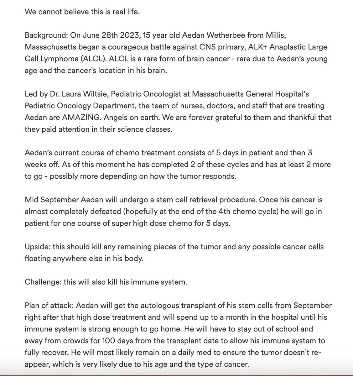 janiesaysyay's tweet image. 06/23 15yr old, Anaplastic Large Cell Lymphoma ALCL&amp;gt;
#CorrelationNotCausation