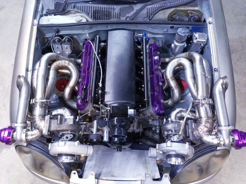 chukoshahunter's tweet image. LSX V8ツインターボエンジンのスズキ・カプチーノ