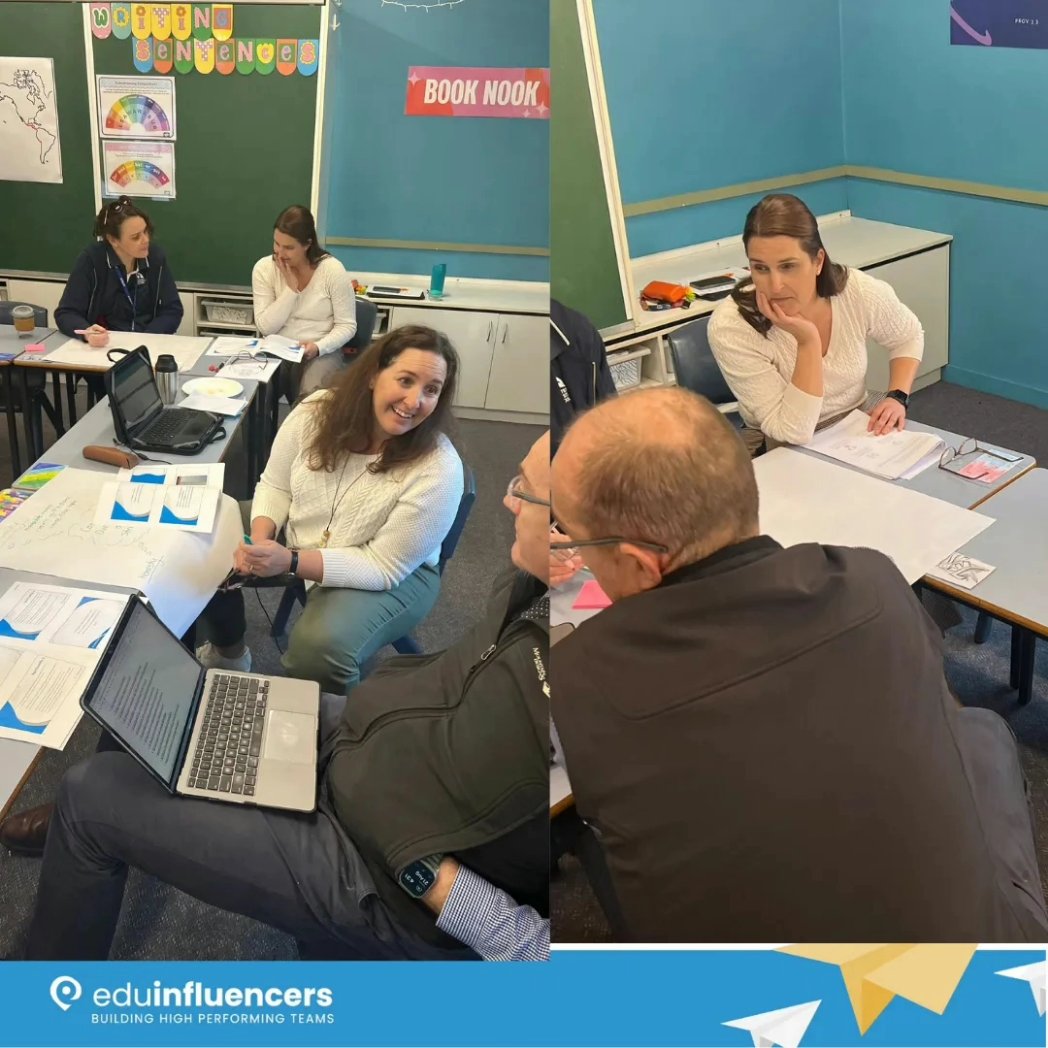 eduinfluencers's tweet photo. Top afternoon with the primary team from Hunter Christian School - working through utilising strengths, recognising possible challenges and conflicts before they occur! #Eduinfluencers #BuildingLeadershipCapacity #ProfessionalLearning #CohesiveTeams #Coaching #Education https://t.co/W6OEqSa4k6