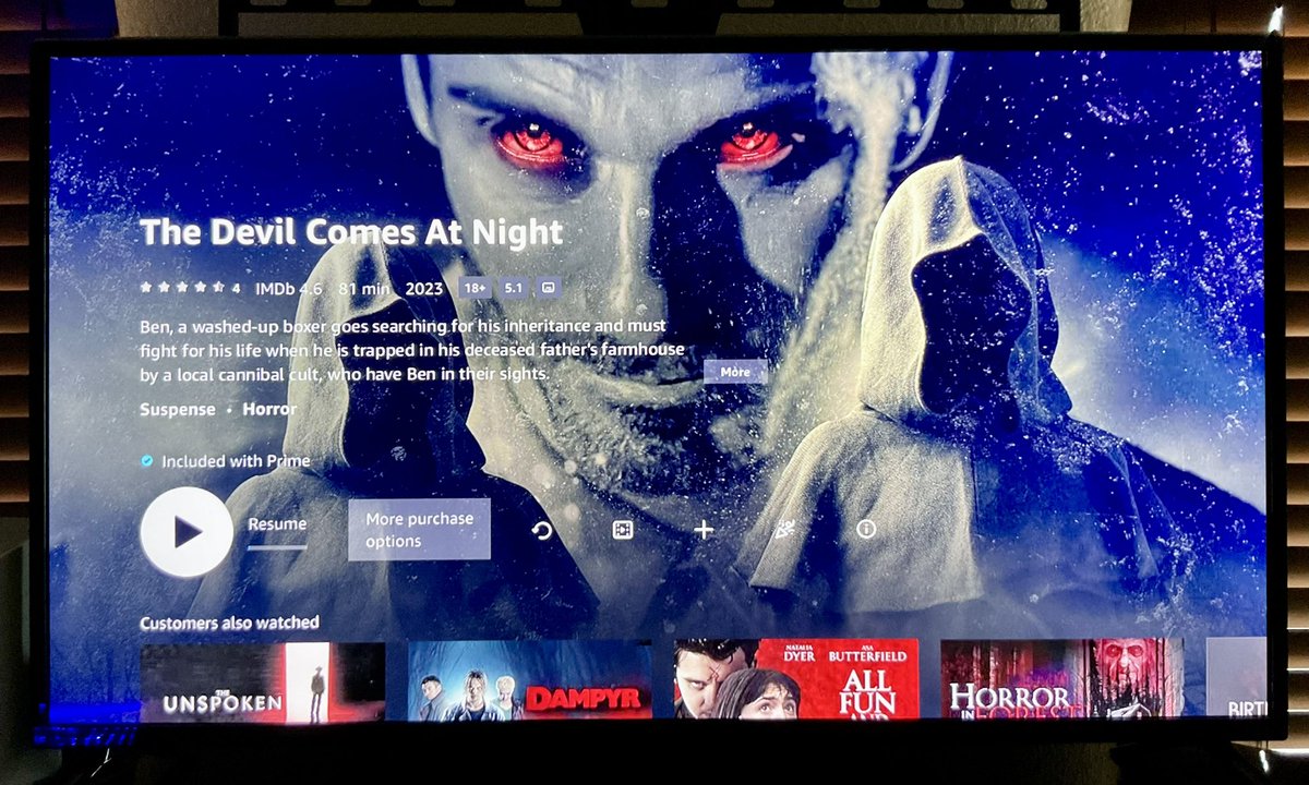 Just settling down with cool film after an amazing day at the office..  🎥🍿<a href="/AdrienneKress/">Adrienne Kress</a> <a href="/erinsvoice/">Erin Lehn</a> <a href="/seancrisden/">Sean Crisden</a> <a href="/erikbraa/">Erik Braa</a> <a href="/LaurenSynger/">Lauren Synger</a> #thedevilcomesatnight #bendyvofamily #lovestream #batdr #batim