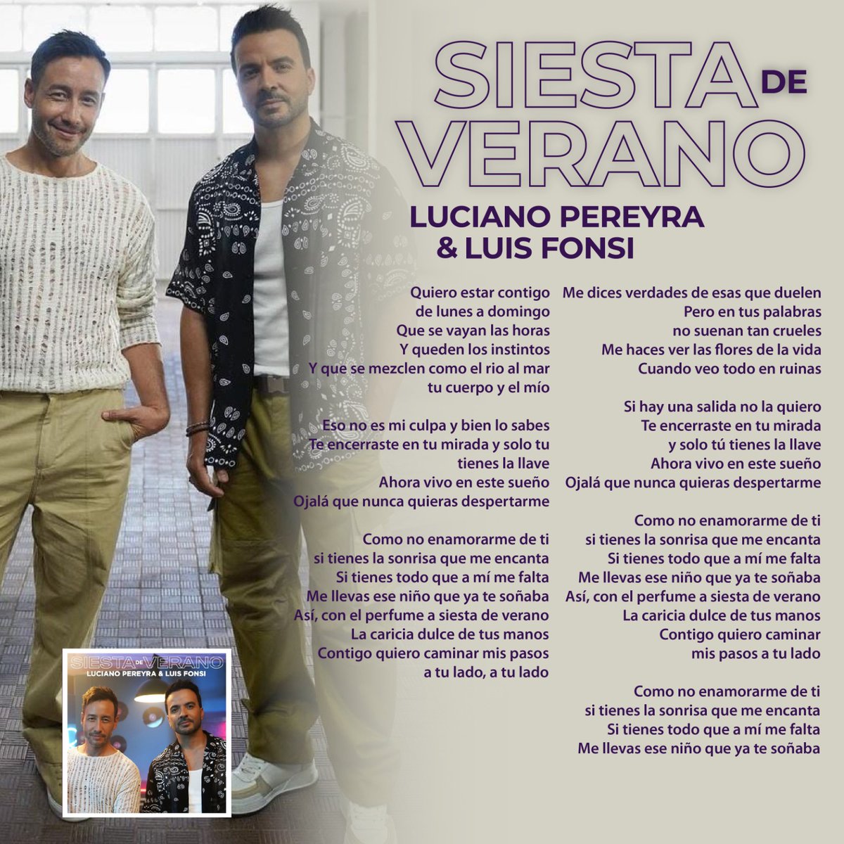 Siesta de verano <a href="/LuisFonsi/">Luis Fonsi</a> <a href="/LucianoPereyra/">Luciano Pereyra</a> <a href="/Fonsisangels/">Fonsi's Angels Arg</a>