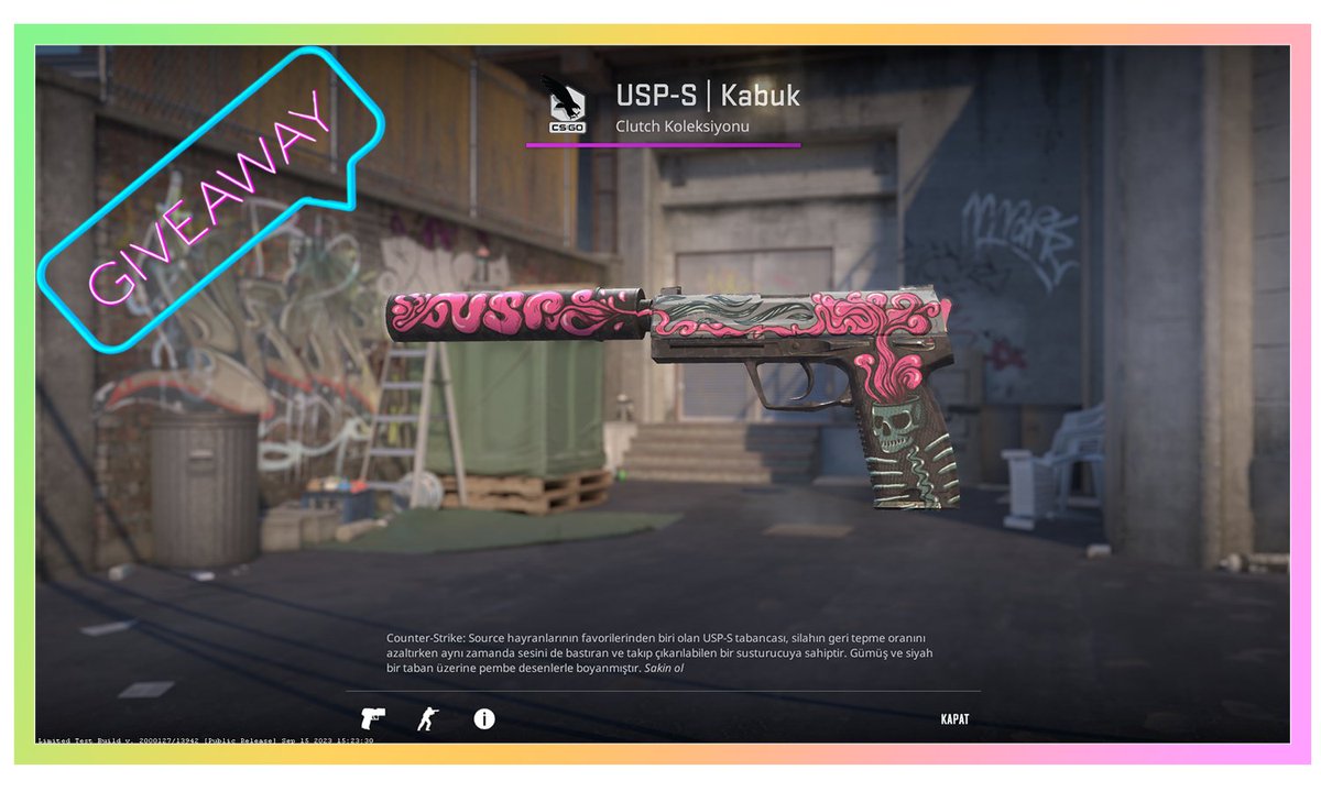 kurocase1's tweet photo. 🎁USP-S CORTEX GIVEAWAY🎉

➡️ TO ENTER:

✅ Follow Me & @elperatv
✅ Tag 1 friend
✅ Retweet

⏰Giveaway ends in 3 days!
#CSGO #CSGOGiveaway #Giveaways #CS2