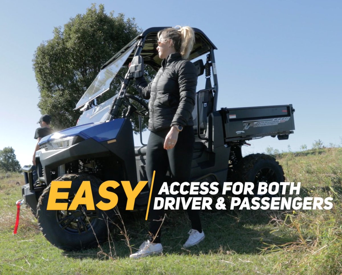 GroupWingman's tweet image. The Linhai Archon 400 side-by-side has plenty of room for riders to enter and exit the buggy with ease.
Australia-wide delivery available

For more information about this vehicle visit wingmanmg.com.au 

#wingmanmotorgroup #offroad #4wd #utv #sidebyside #australianfarming