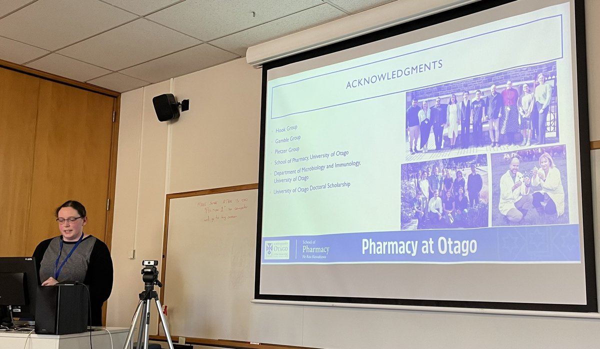 School of Pharmacy (@otagopharmacy) on Twitter photo A great final PhD seminar by Catherine Ross #prodrugs #onehealth #amr <a href="/pletzerlab/">Daniel Pletzer</a> <a href="/gamble_lab/">The Gamble Lab</a> A great final PhD seminar by Catherine Ross #prodrugs #onehealth #amr <a href="/pletzerlab/">Daniel Pletzer</a> <a href="/gamble_lab/">The Gamble Lab</a>