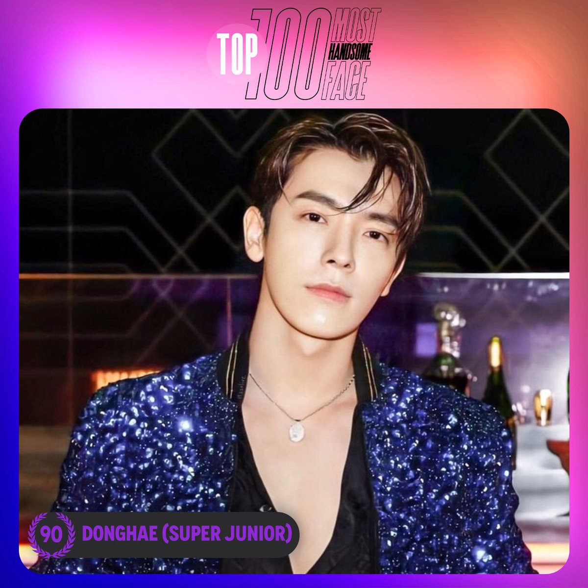 TOP100KPOP's tweet photo. TOP 100 – Most Handsome Faces Of K-POP in 2023

#90 DONGHAE (#SUPERJUNIOR)

Congratulations! 🎉 https://t.co/p9BhTpFbX4