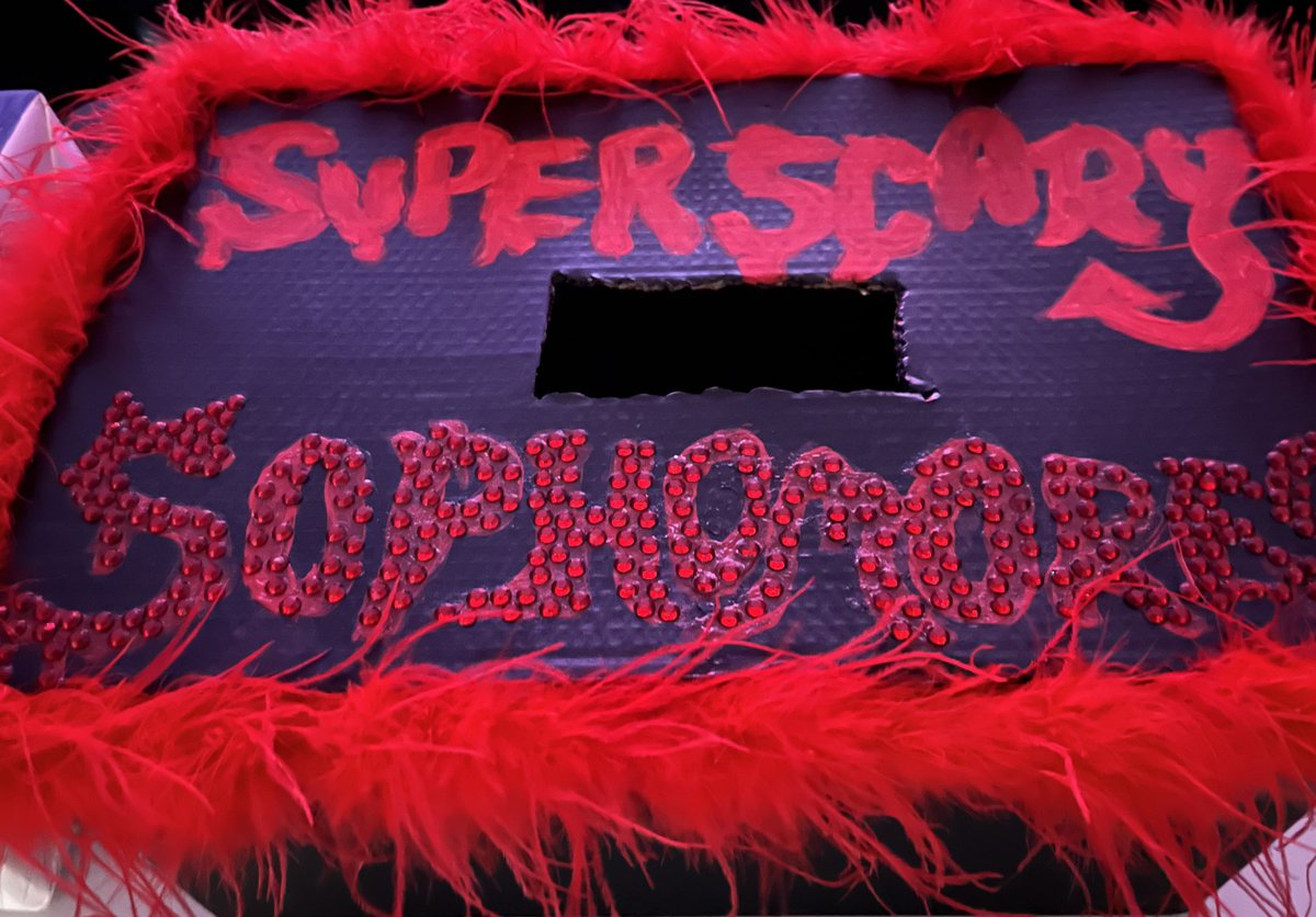 DettmannLisa's tweet photo. Sophomores! Come and vote for Super Scary at Battle of the Thespians tomorrow night from 6-9 in the auditorium. Admission is $5.00. Earn points for HOCO! #eahsgo #1Herd #ElmerElk #HOCO23 https://t.co/lXs4COEawE