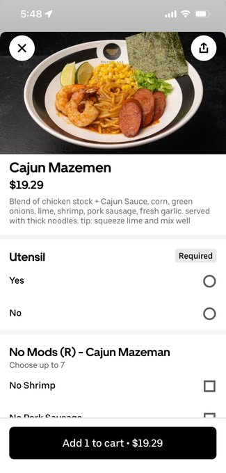 Seriously everything is so fucking expensive. Why is this Ramen $20 https://t.co/3ohELiJLyD