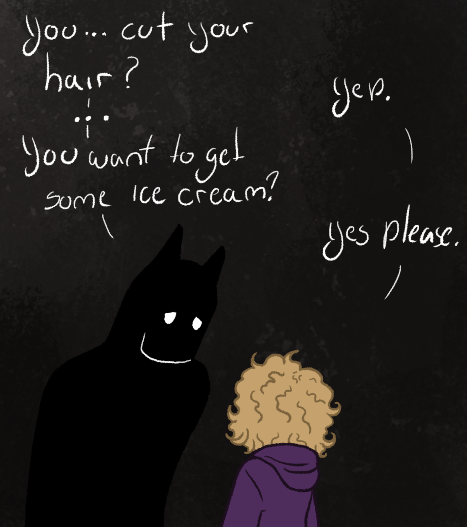 GraveCoal's tweet photo. Steph having a hot girl break down.
Sad girls playlist on repeat, no bra, hair that was probably cut at 3am and not styled, eyes puffy and red, waiting on the bestie to steal her baby brother's vegan brownies.
#StephanieBrown #BruceWayne #Batman #DC https://t.co/6vTp2xXzrH
