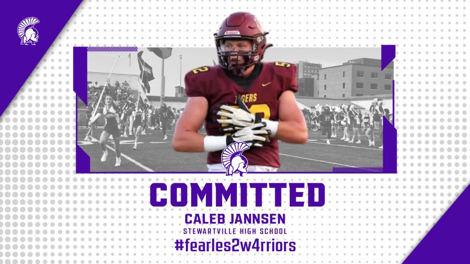 100% committed!!! Can’t wait!!! <a href="/WinonaState_FB/">Winona State Football</a> 💜🤍🖤