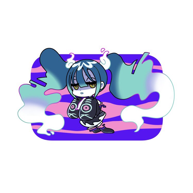 初音ミク 「I've got 2 wolves  #HatsuneMiku #Pokemon」|Zambicandy (not really here)のイラスト