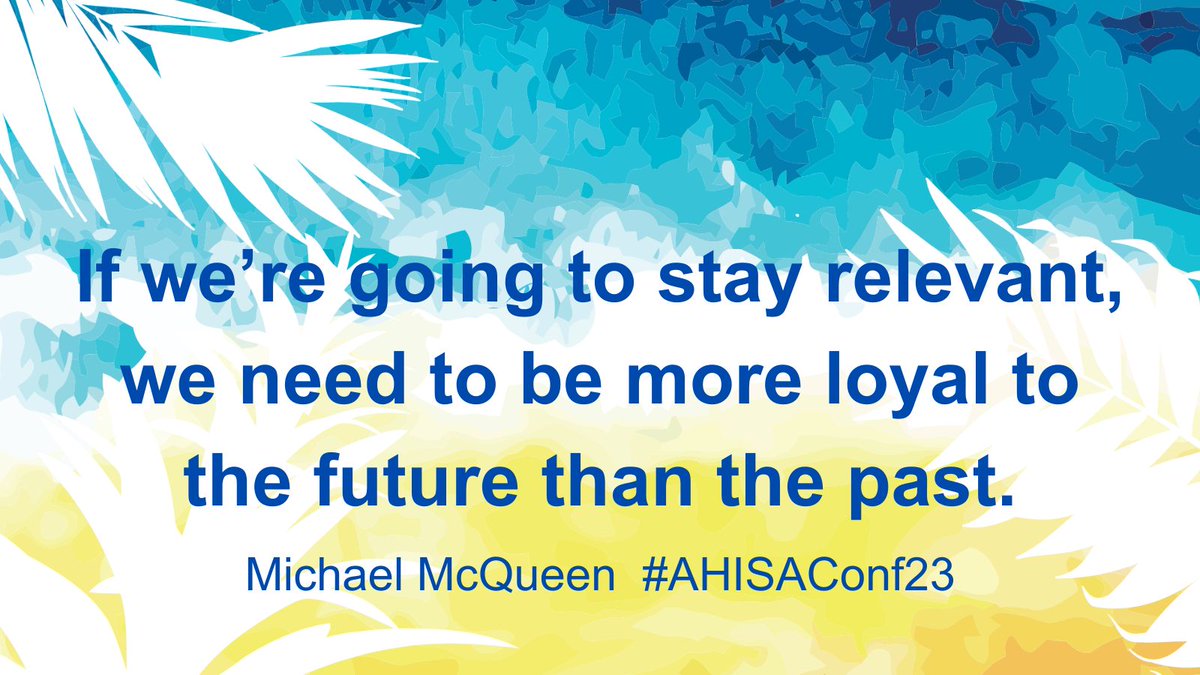 The challenge for our schools is to be hyper-vigilant about being stuck on auto-pilot and doing things 'the way they've always been done'. <a href="/Michael_McQueen/">Michael McQueen</a> #AHISAConf23