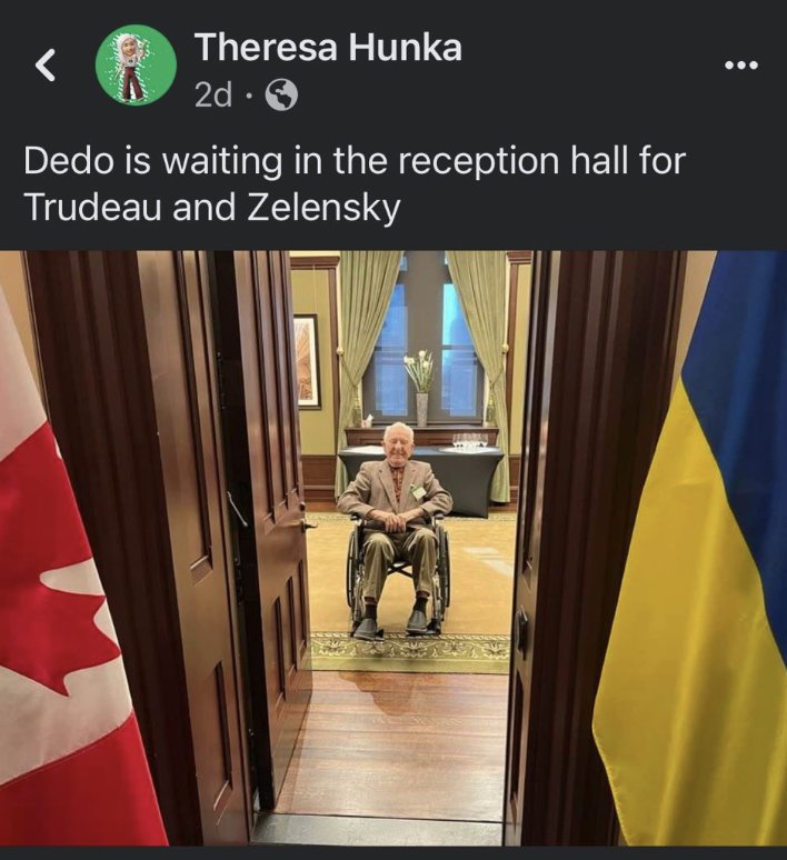 KatKanada_TM's tweet photo. Well, Karina. It appears that Trudeau did in fact meet Yaroslav Hunka prior to him receiving a standing ovation.

Are you calling his granddaughter a liar? 🤔🤔🤔