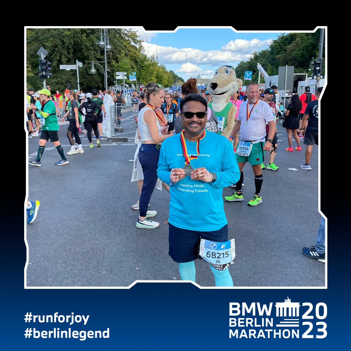 ⁦@berlinmarathon⁩ - done.

#runforjoy
#runforbrightlanelearning