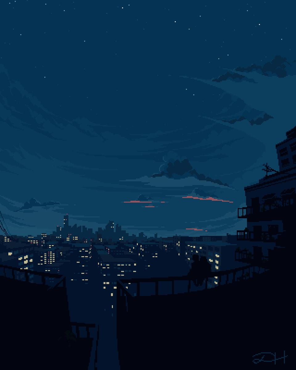 TheDavishi's tweet image. nights we won't forget
#pixelart #ドット絵