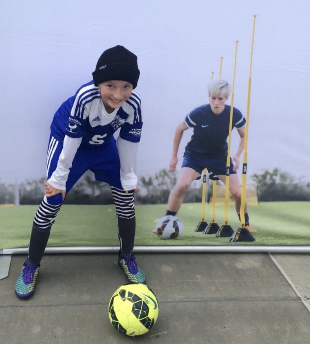 Throw back to when baby Ken got to attend a soccer camp with <a href="/mPinoe/">Megan Rapinoe</a> in NorCal. 💙👏🏻