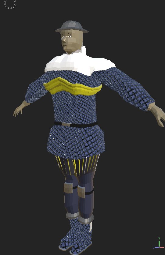 GrailAwakening's tweet photo. Attempted a #lowpoly chainmail texture.  How's it blend with the flat faces? 

#3dart #gamedev #indiedev https://t.co/96I8ETS4EK