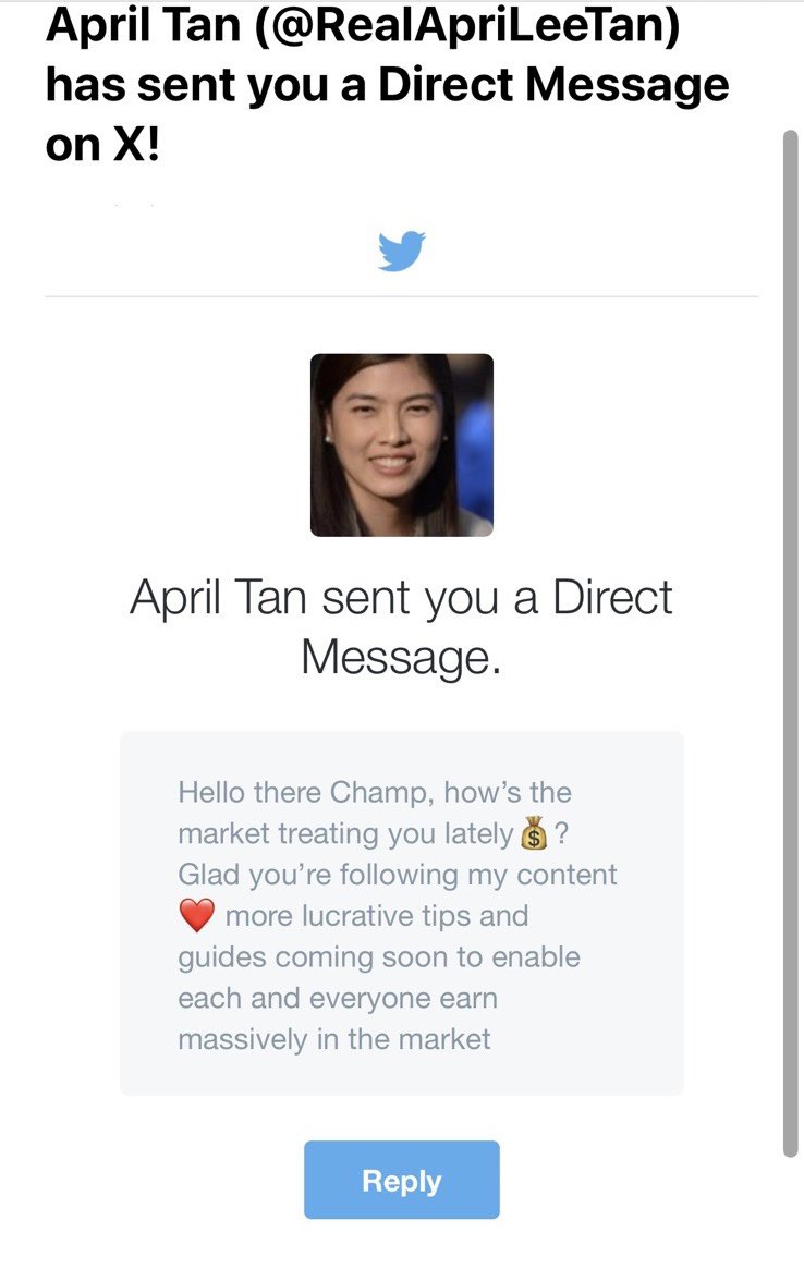 AprilLeeTan's tweet image. Hi all! Warning you of @RealApriLeeTan who is another impersonator. PLS DO NOT ENTERTAIN! Thanks to everyone who informed me and are helping me report this to Twitter.