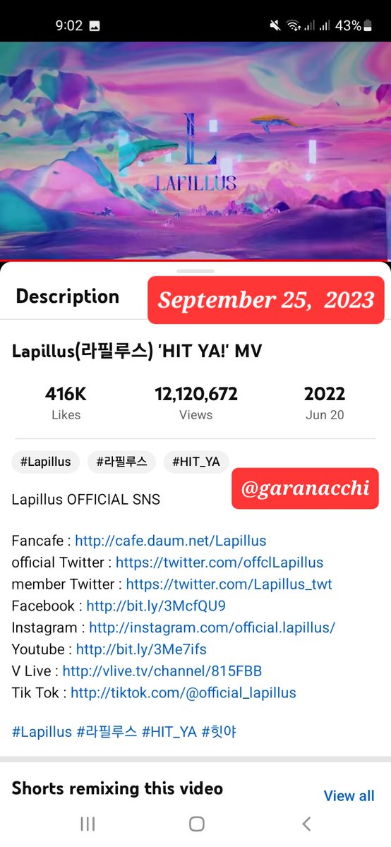 garanacchi's tweet photo. Streaming Completed
#Lapillus HIT YA! MV

Link: 👇 HIT YA! MV
https://t.co/tAMVlFd4aq

@offclLapillus @Lapillus_twt 
#라필루스 #ラピルス 
#HIT_YA #Kpop #KpopIdol https://t.co/oMn9ExFOmH