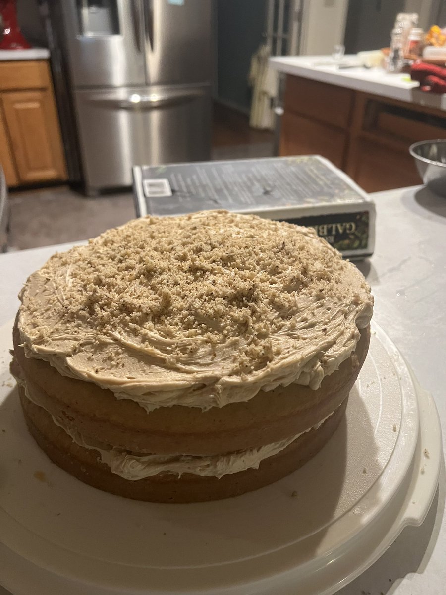 lmf3b's tweet image. “It’s good cake.” - #CormoranStrike.  Preparing to welcome #TheRunningGrave #coffeewalnut