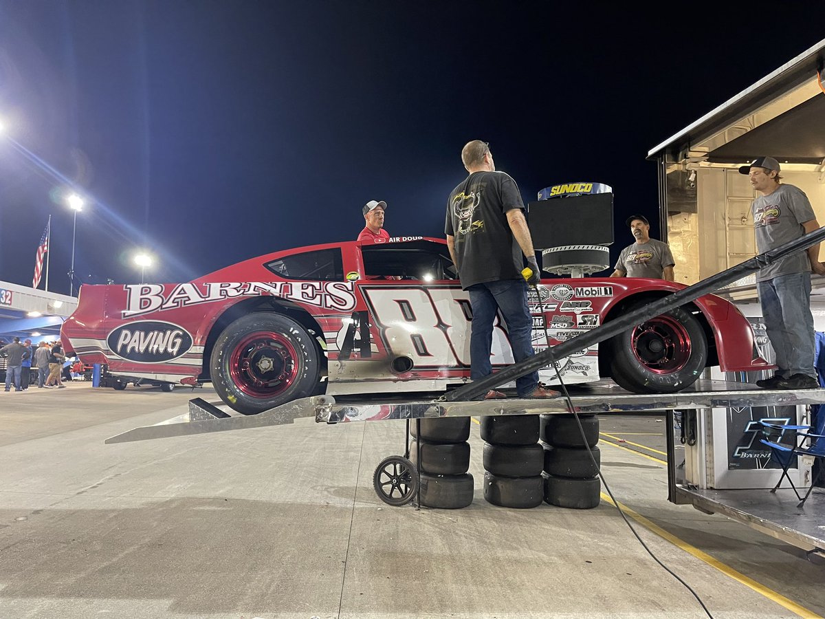 DougBarnesJr88's tweet photo. We finished 5th @MartinsvilleSwy tonight! I’m super proud of our team and how far we’ve come. We lead a bunch of laps before we lost the handle on it. It turned into carnage at the end and we benefited from it. Not sure what’s next, but I’m excited to be back behind the wheel soon