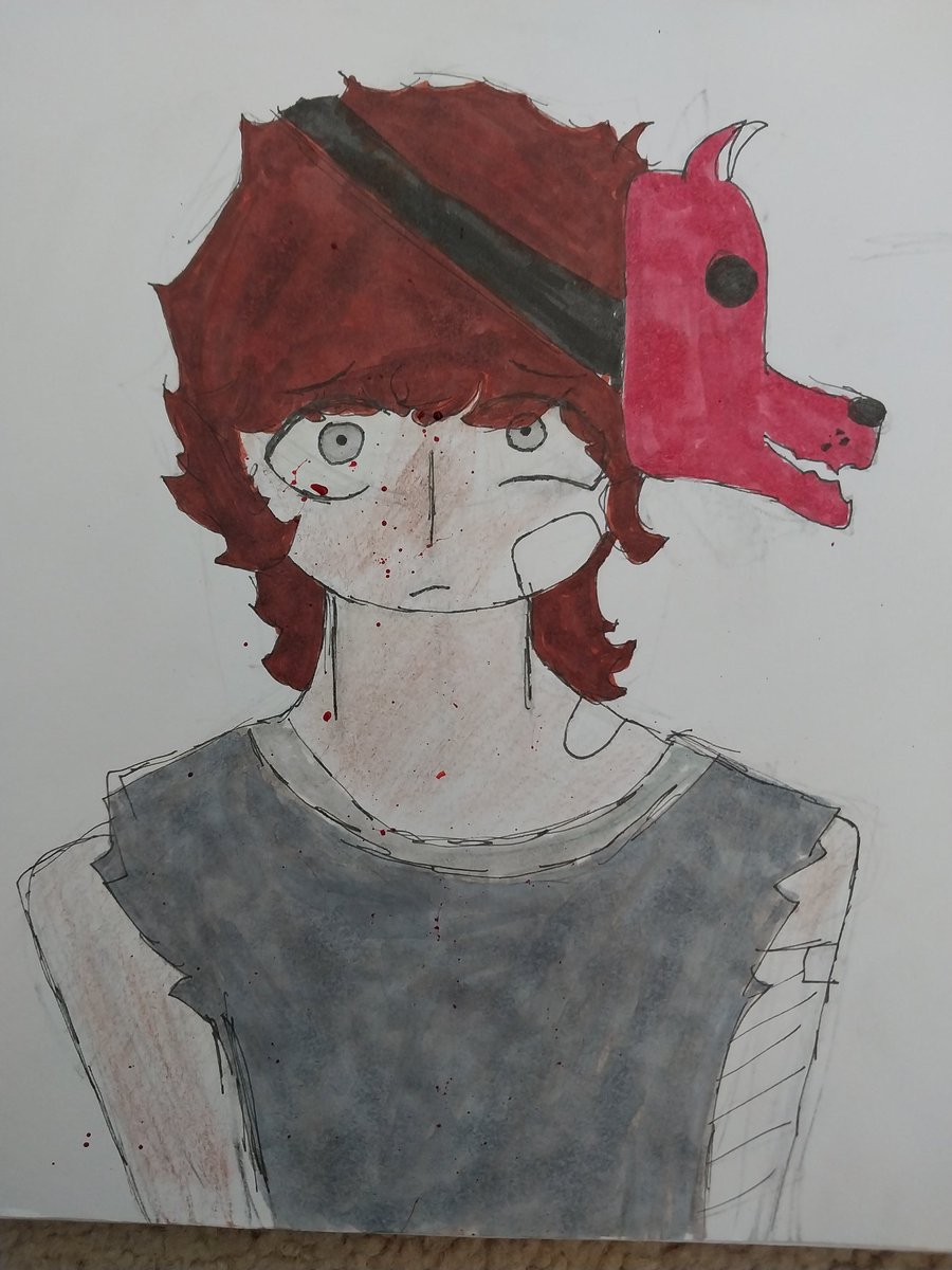 FISHMEDIAS's tweet photo. ||TW FOR FAKE BLOOD||
moments after disaster
#FNAF #fnaffanart #michaelafton #thebiteof83 https://t.co/0YQdrp4aA5