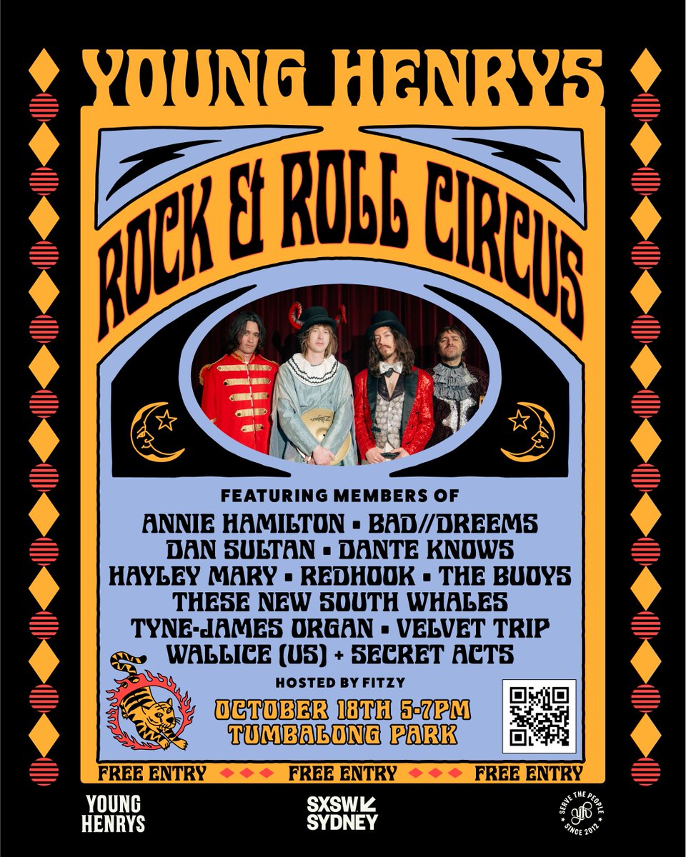 We’re kicking off the @sxswsydney music festival with the biggest EVER instalment of our Rock &amp; Roll Circus! The best part? it's totally FREE!

See details here: bit.ly/SXSWRRCircus

#sxswsydney